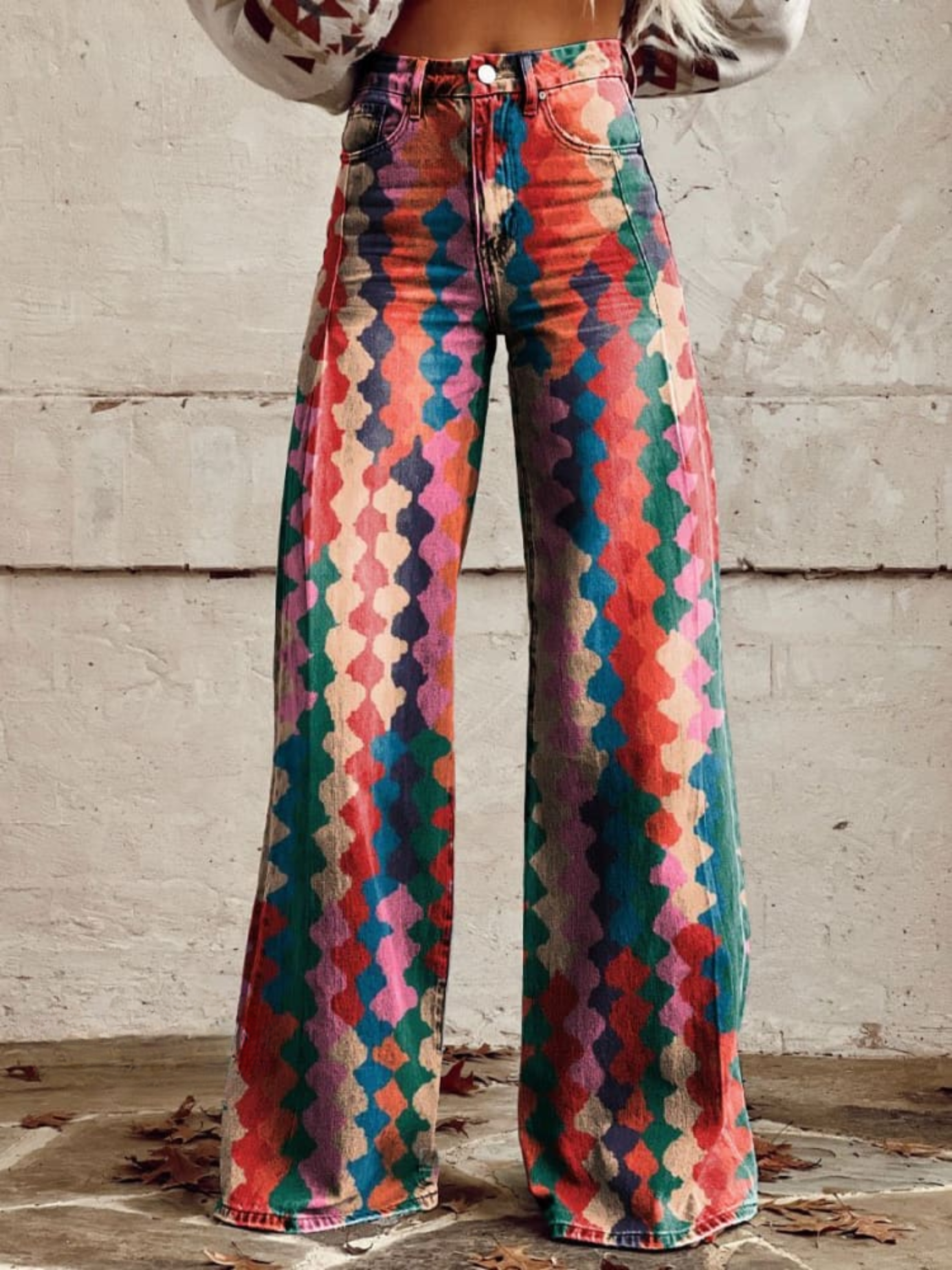 SOPHIE | Pantalon Bohémien Chic, Confortable et Ample