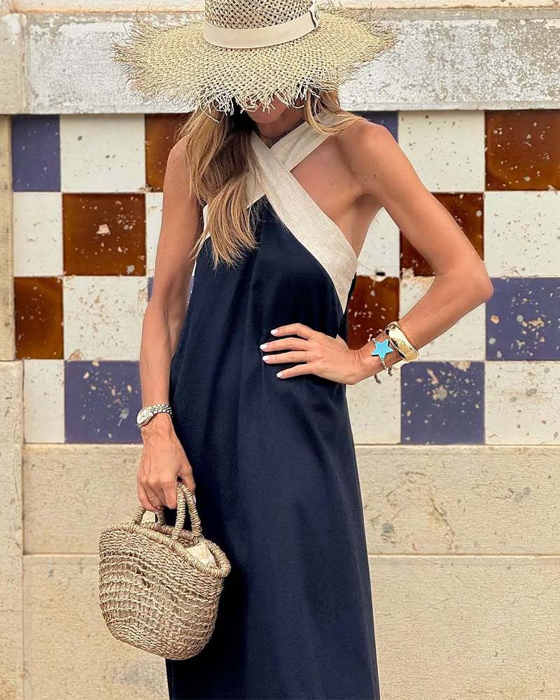SIENNA | Robe Chic à Dos Nu et Col Croisé Tendance