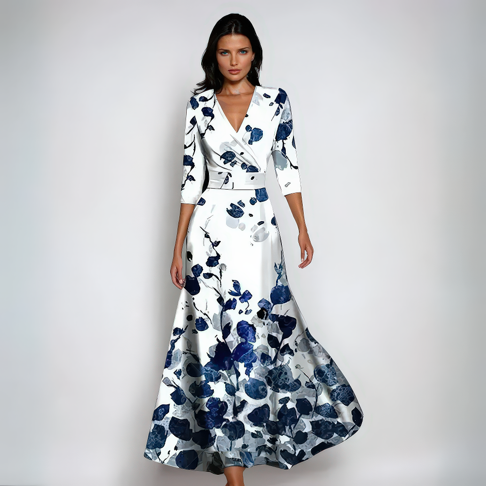 Emma | Flared Floral Robe