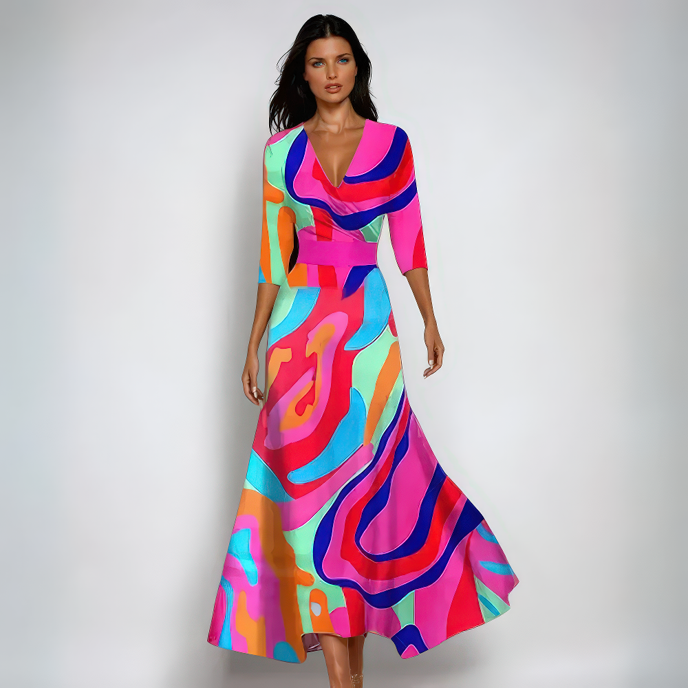 Emma | Flared Floral Robe