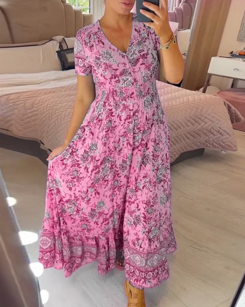 Chantal – robe florale fraîche