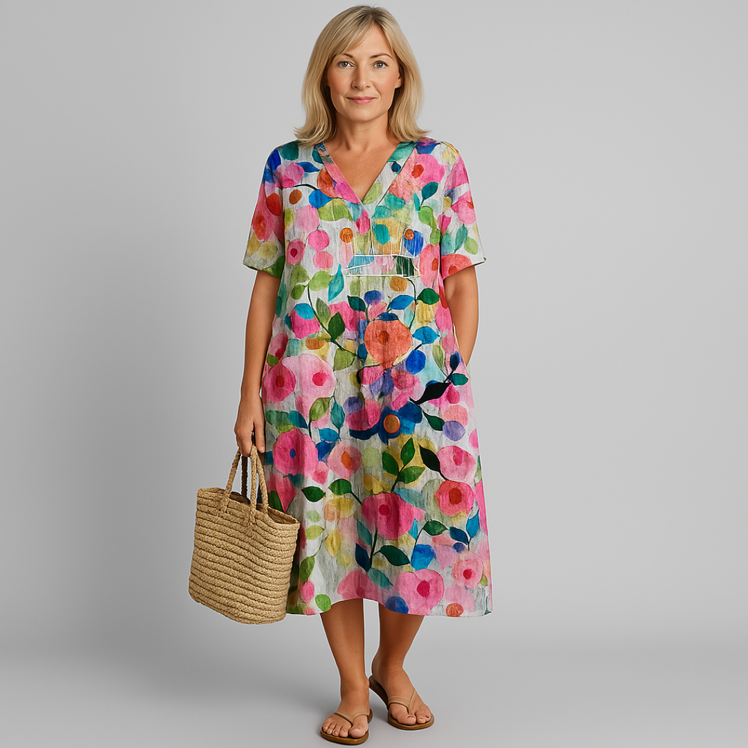 Melissa | Élégante Robe à Fleurs