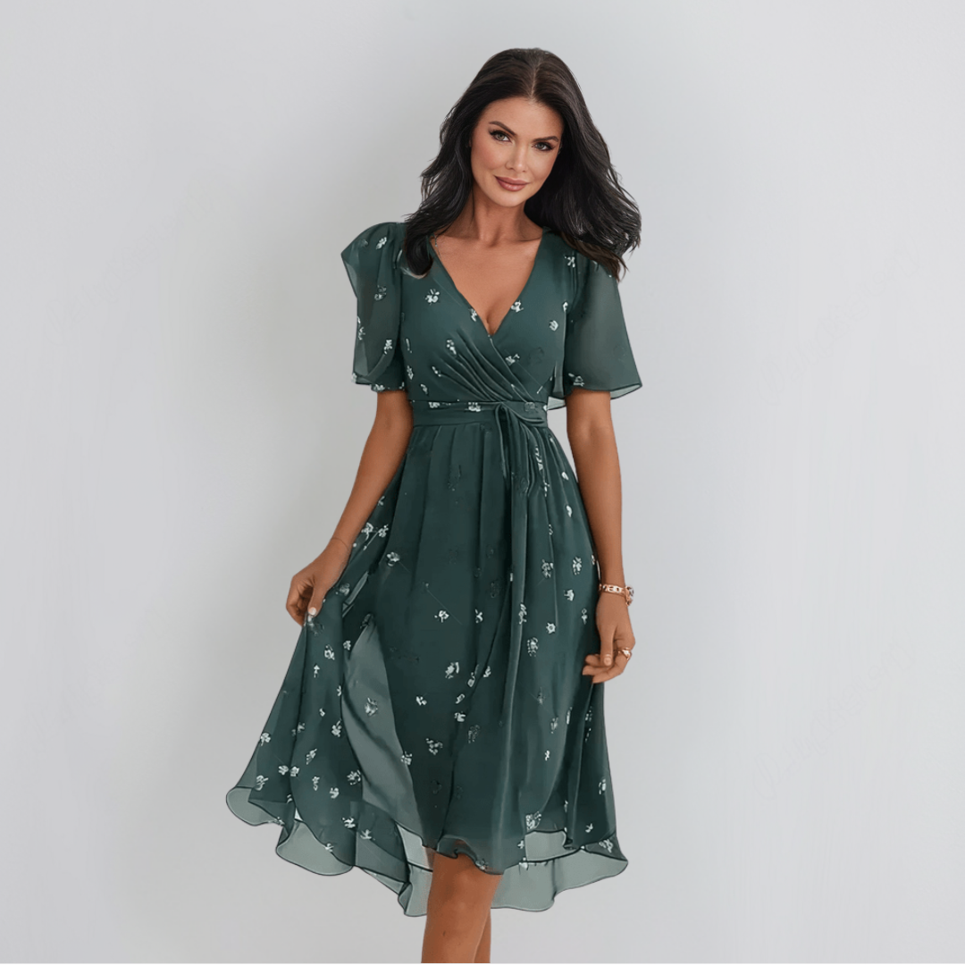 Lenka | Élégante Robe avec Décolleté en V