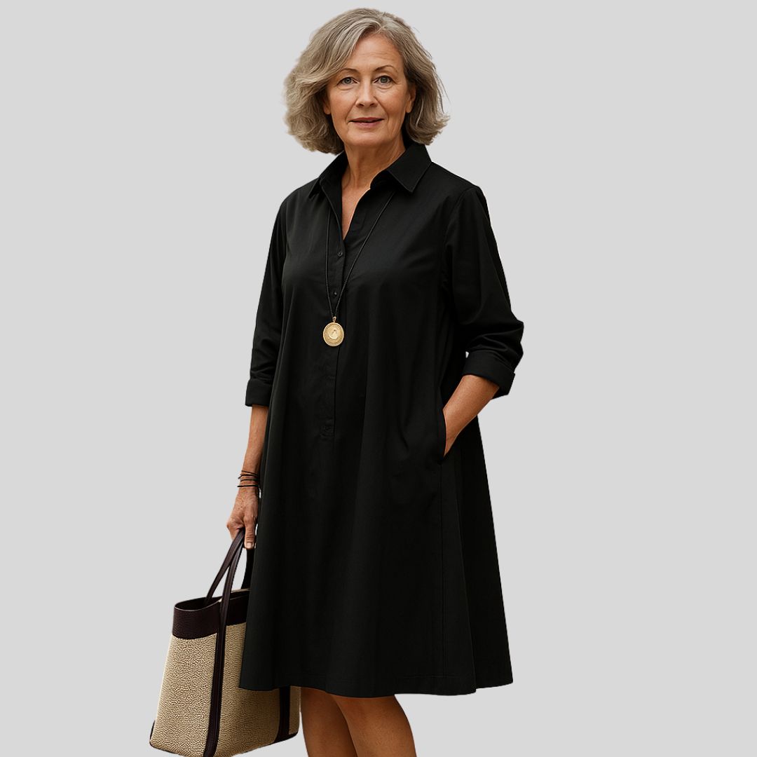 Evelína | Élégante robe polo en coton de qualité supérieure