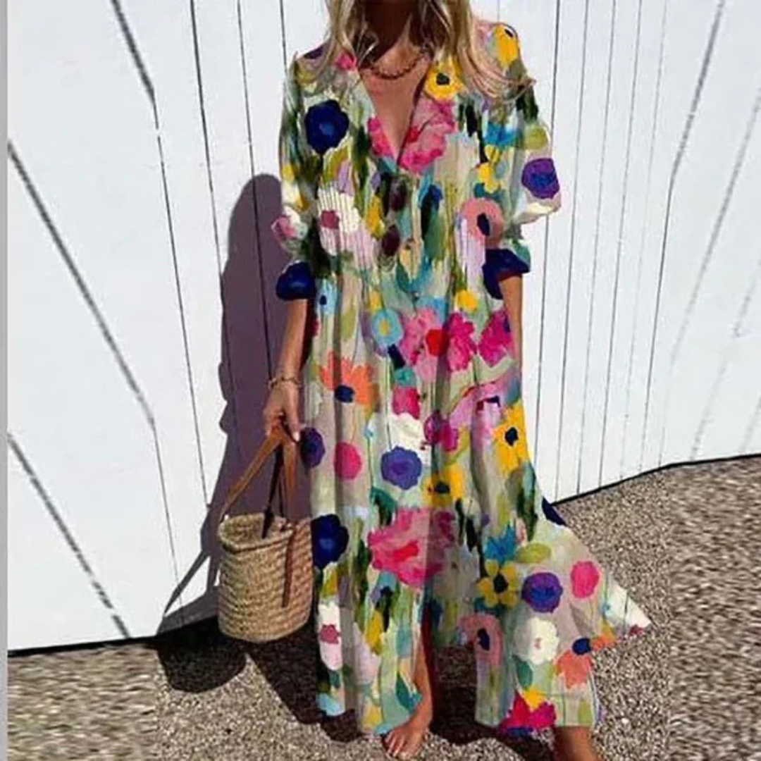 Kateřina | Robe boho à silhouette décontractée