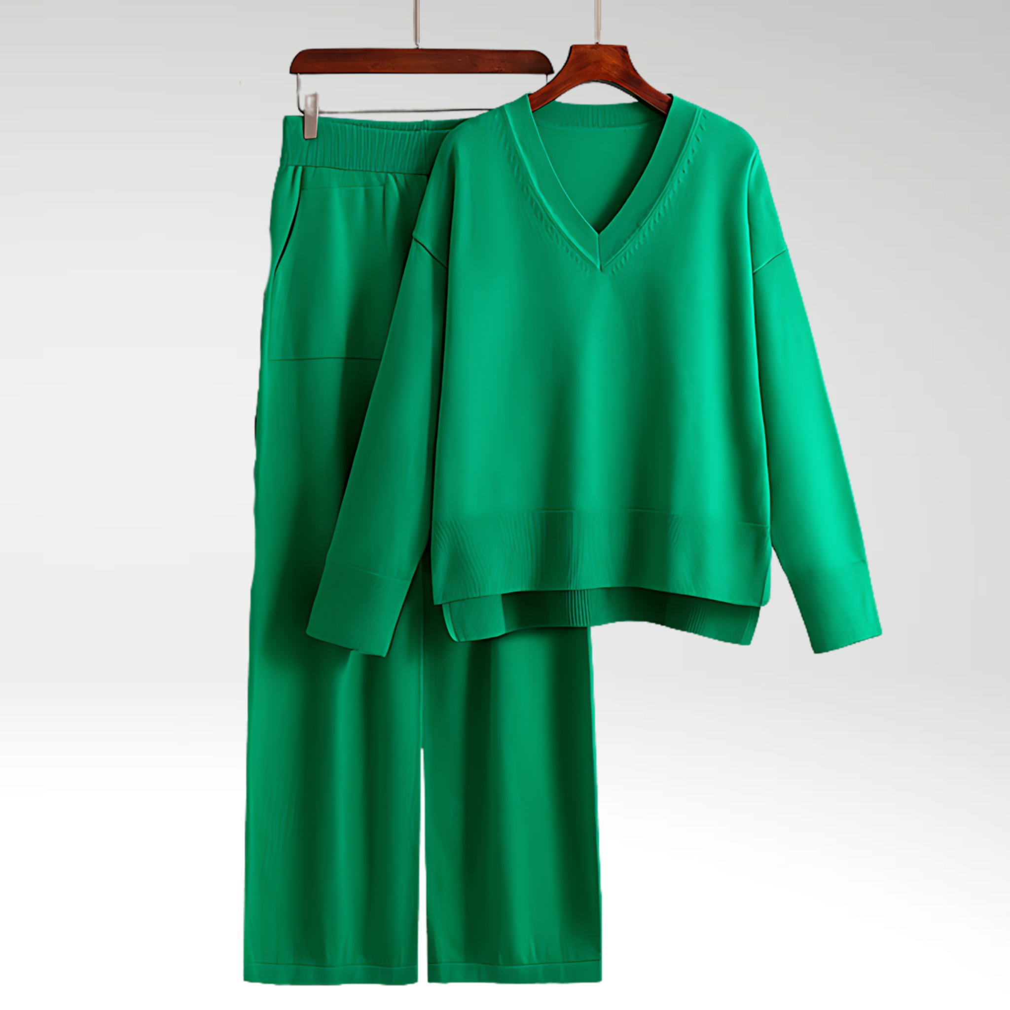 Luxe Ensemble deux pièces col V