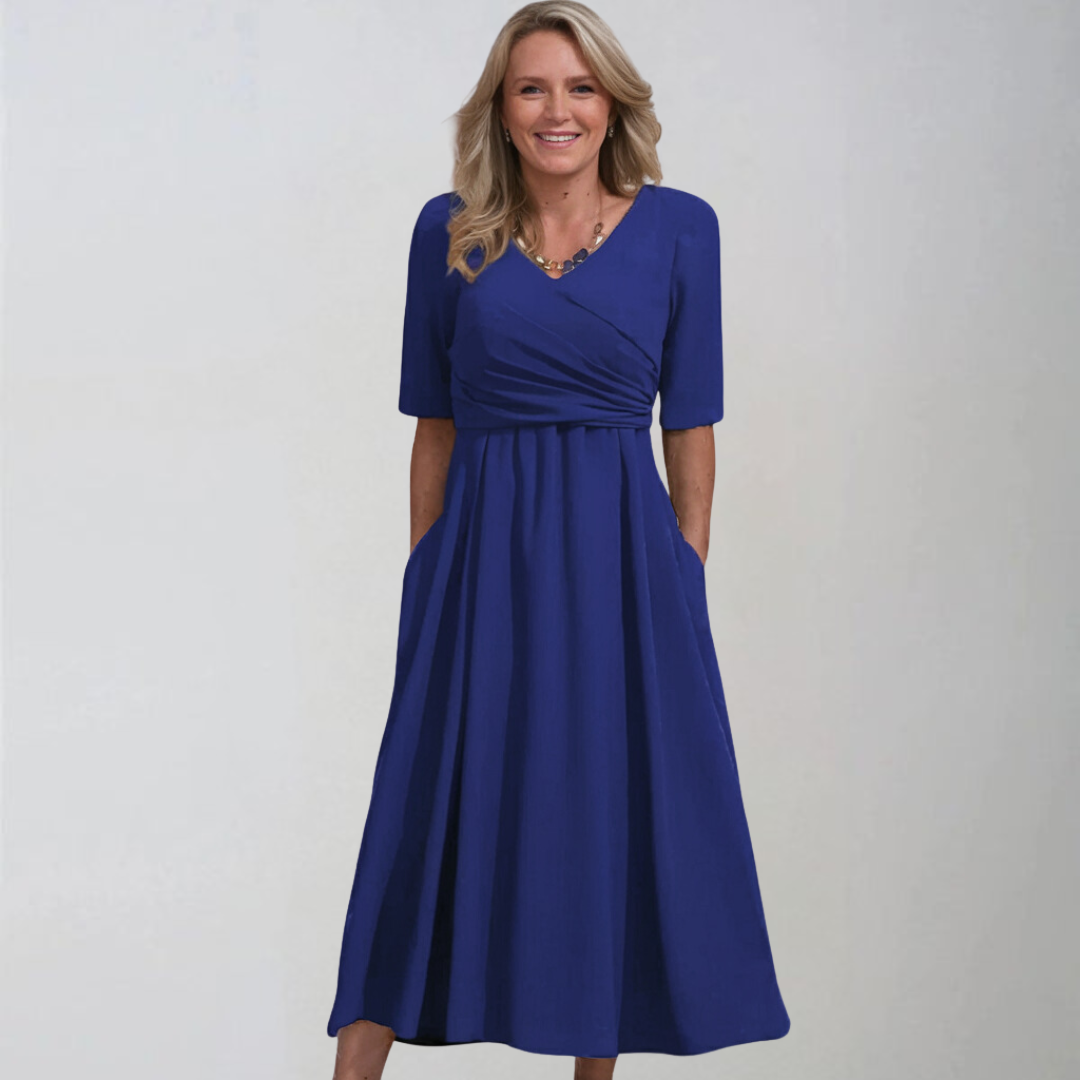Petra | Élégante robe midi avec poches