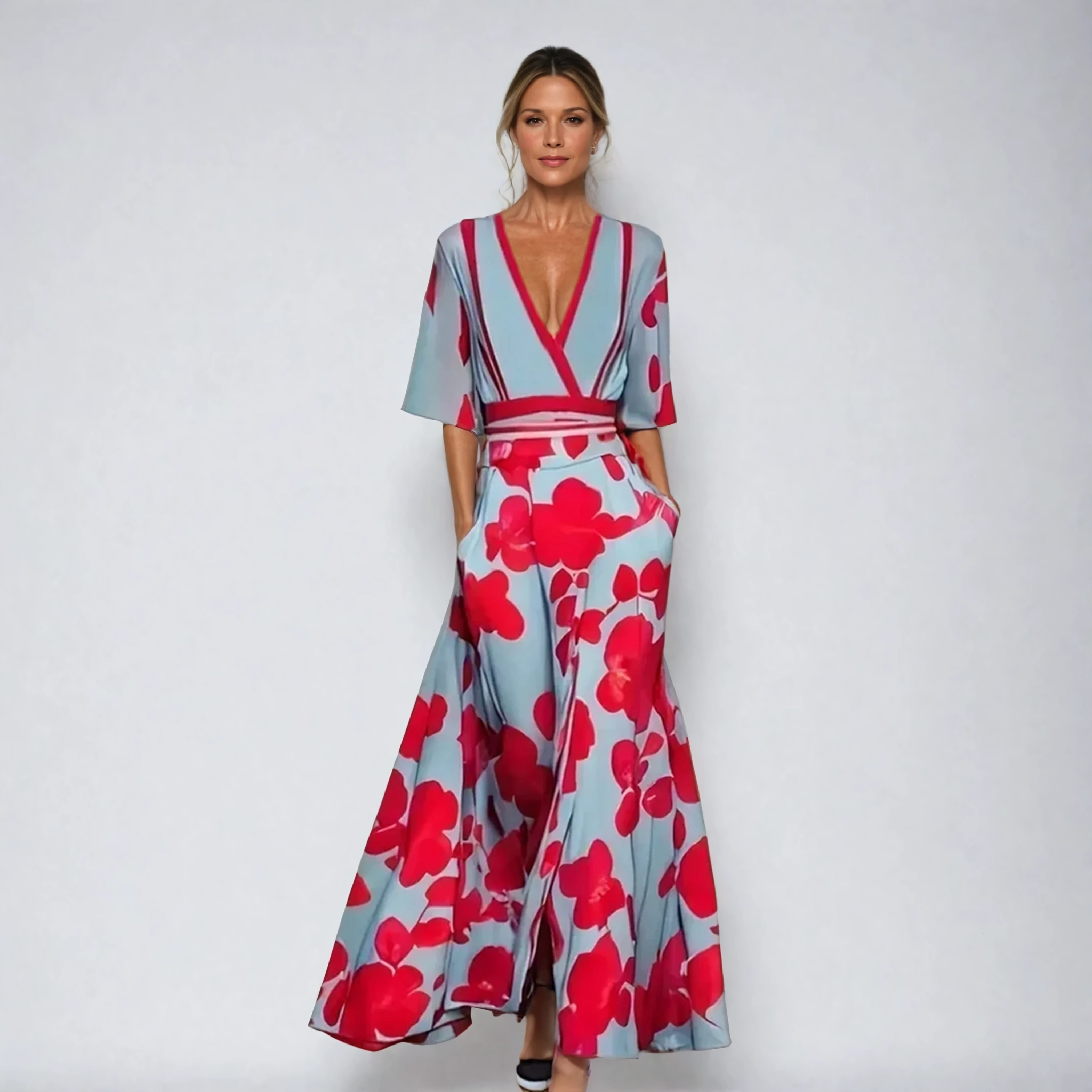 Amara | Classic Floral Robe