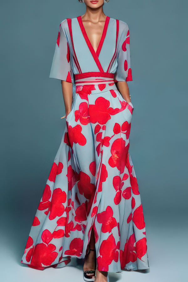 Isabelle | Élégance Intemporelle Robe Florale
