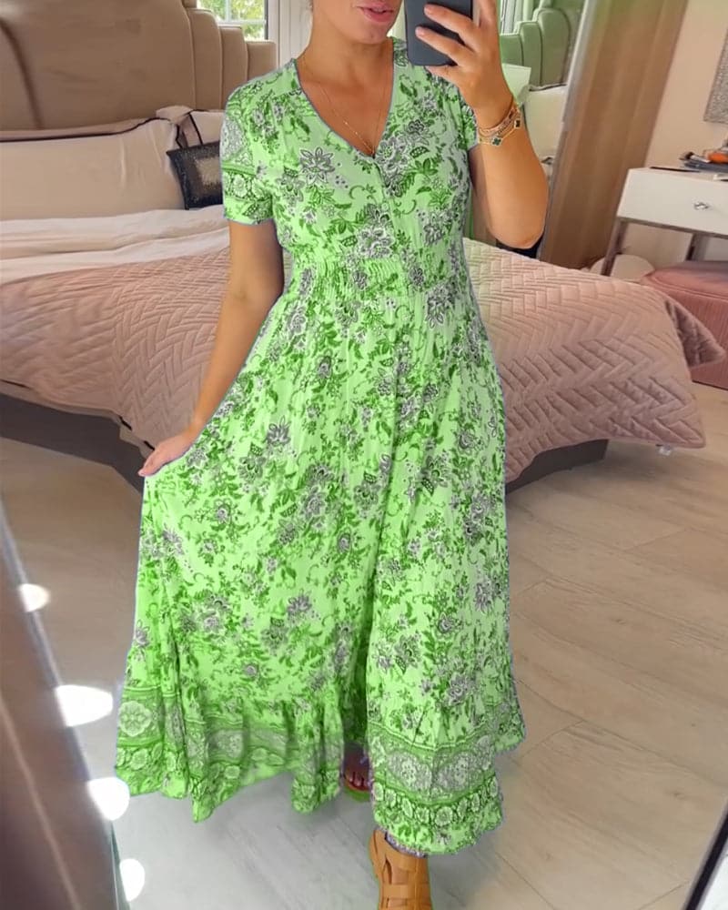 Chantal – robe florale fraîche