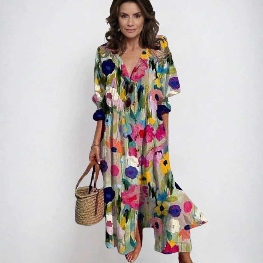 Kateřina | Robe boho à silhouette décontractée