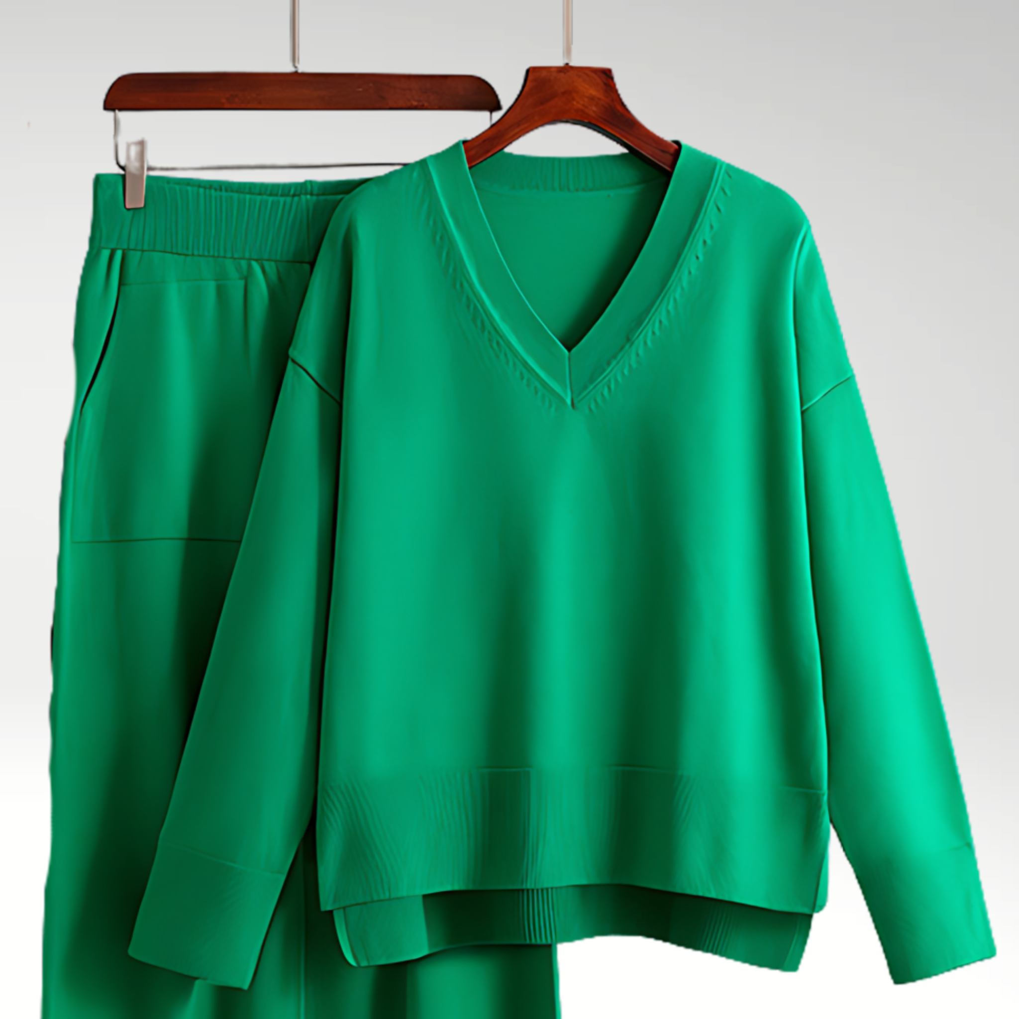 Luxe Ensemble deux pièces col V