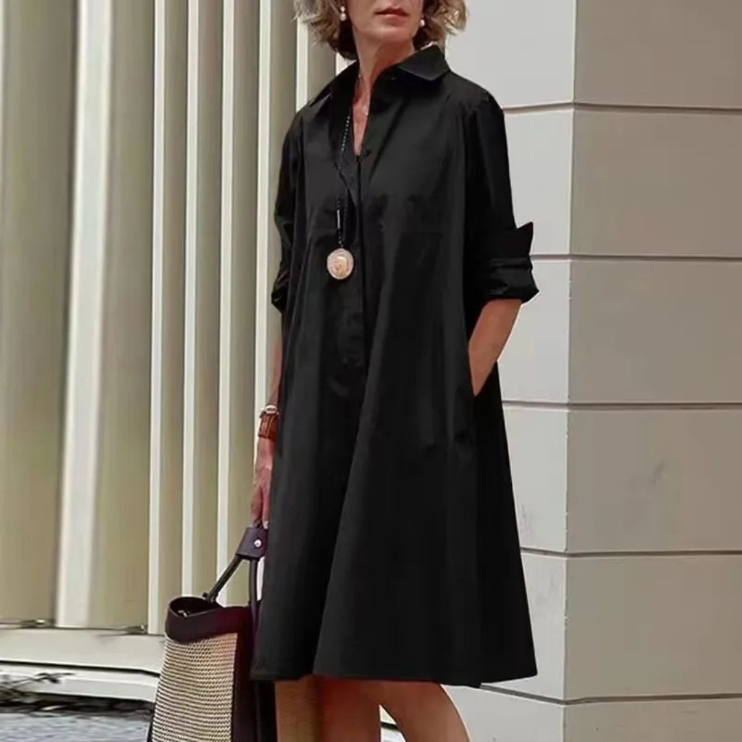 Evelína | Élégante robe polo en coton de qualité supérieure