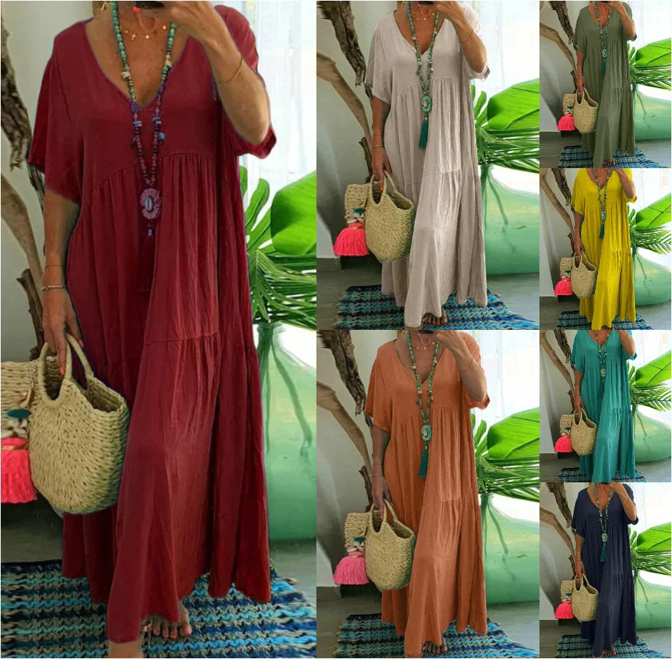 BAHAMA™ - Robe en coton et lin