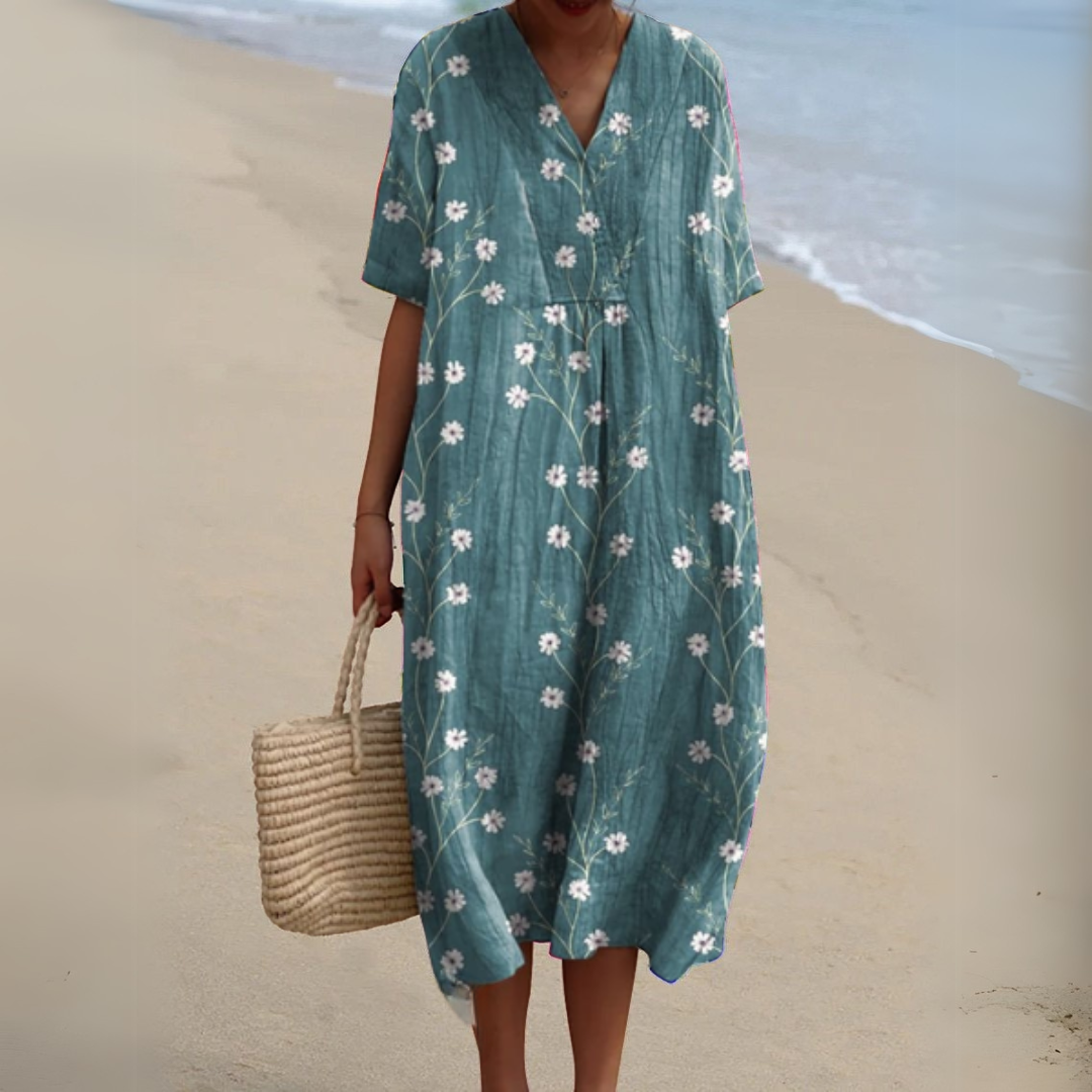 Audrey - Robe Fleurie Élégante