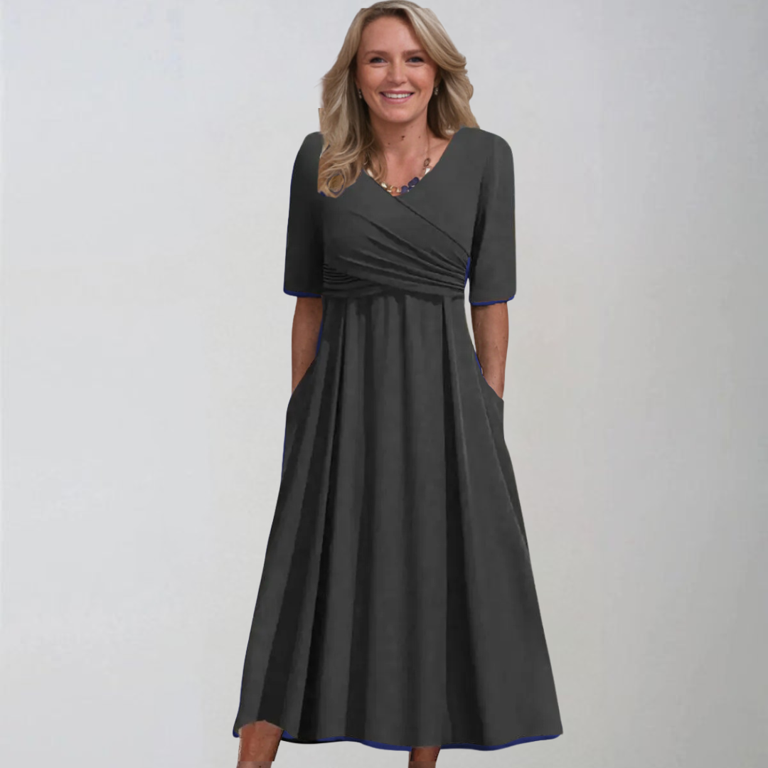 Petra | Élégante robe midi avec poches