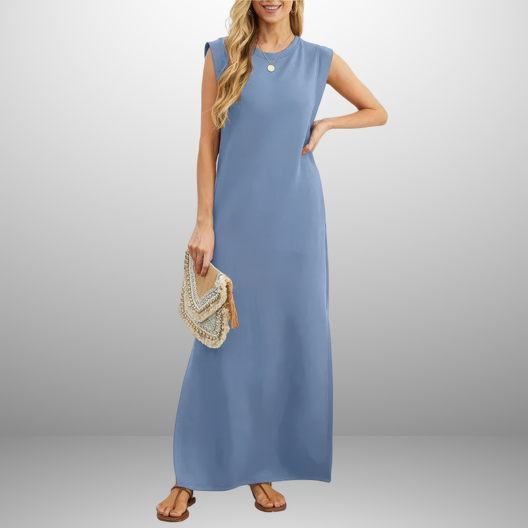 Emma | Robe Longue Fluide Anti-Rides