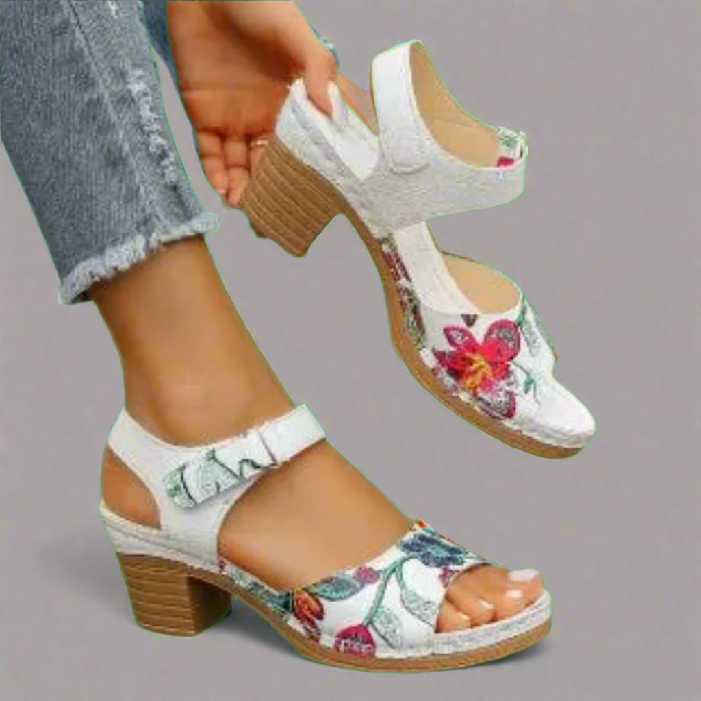 Marisa | Sandales Peep-Toe Artisanales en Matériaux de Qualité Supérieure