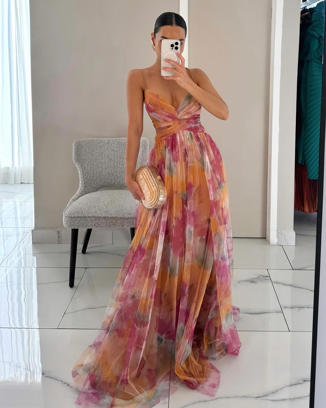Frostine™ | Robe Longue Fleurie au Style Romantique