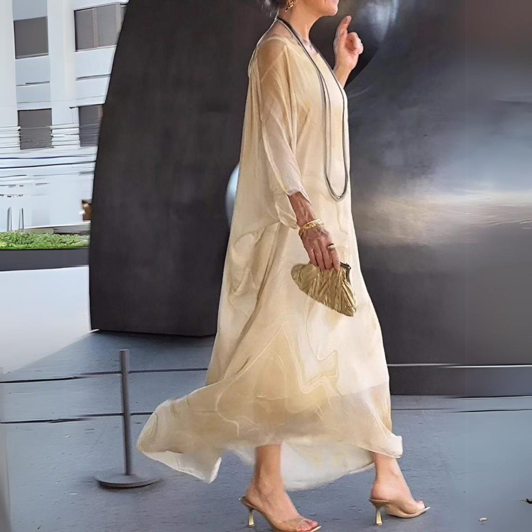 Laura™ - Robe en soie chiffon charmante