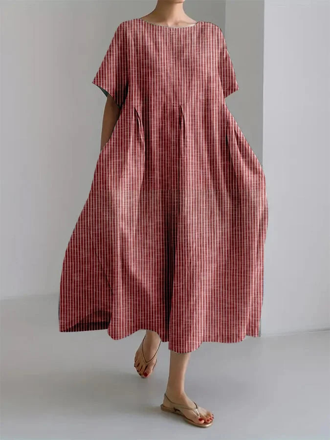 BIANCA | Robe Longue Rétro Décontractée