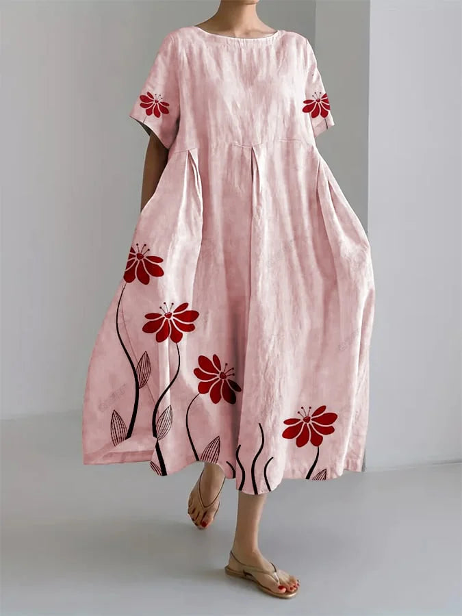SABRINA | Robe Longue Fleurie Décontractée