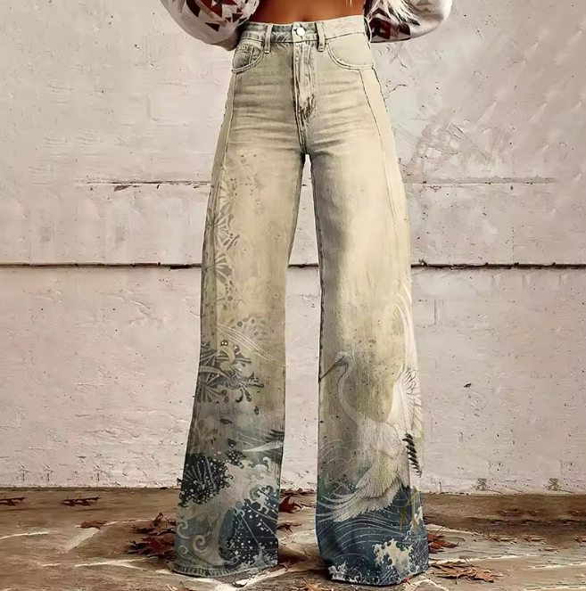 CLAIRE | Pantalons Boho d'Inspiration Japonaise