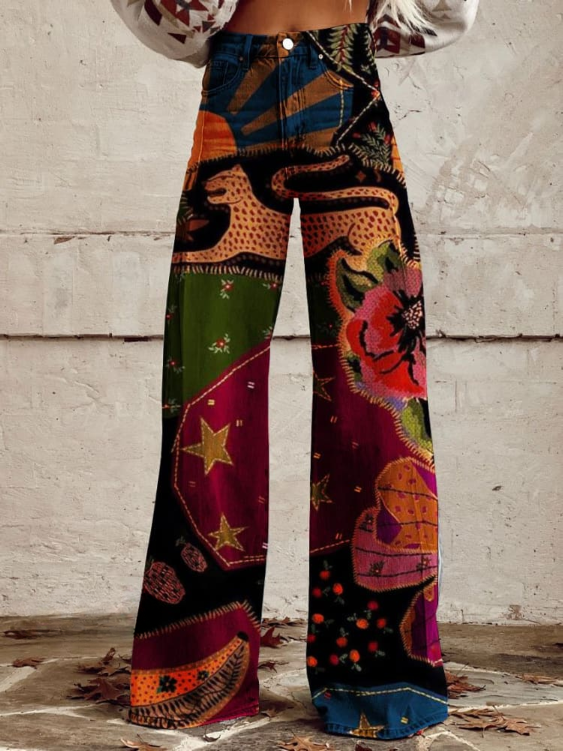 LÉNA | Pantalon Élégant et Confortable au Style Boho Vintage