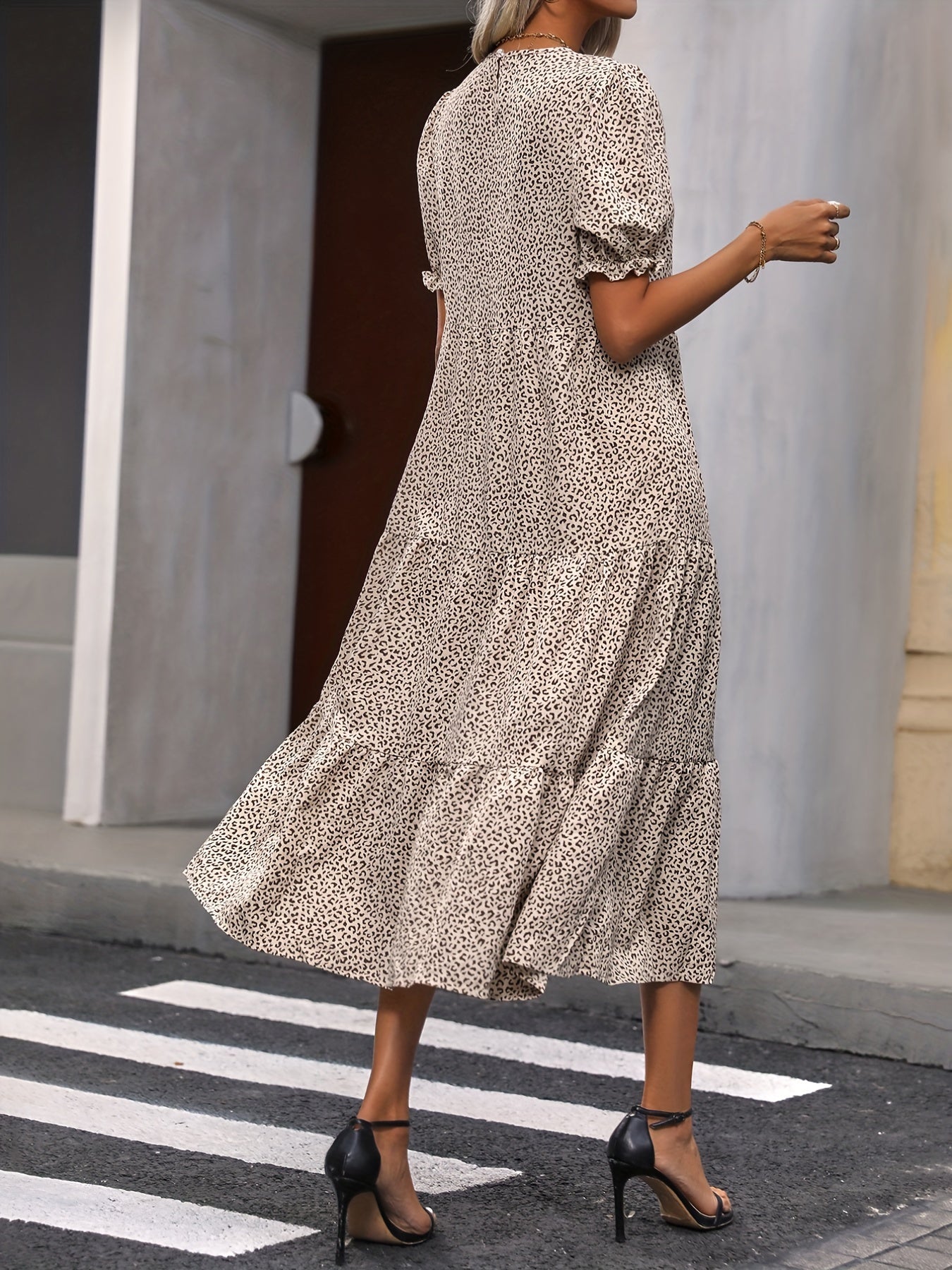 Adelina™ - Robe à manches bouffantes à étages