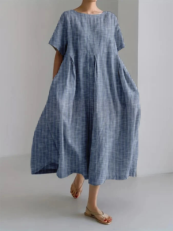 BIANCA | Robe Longue Rétro Décontractée