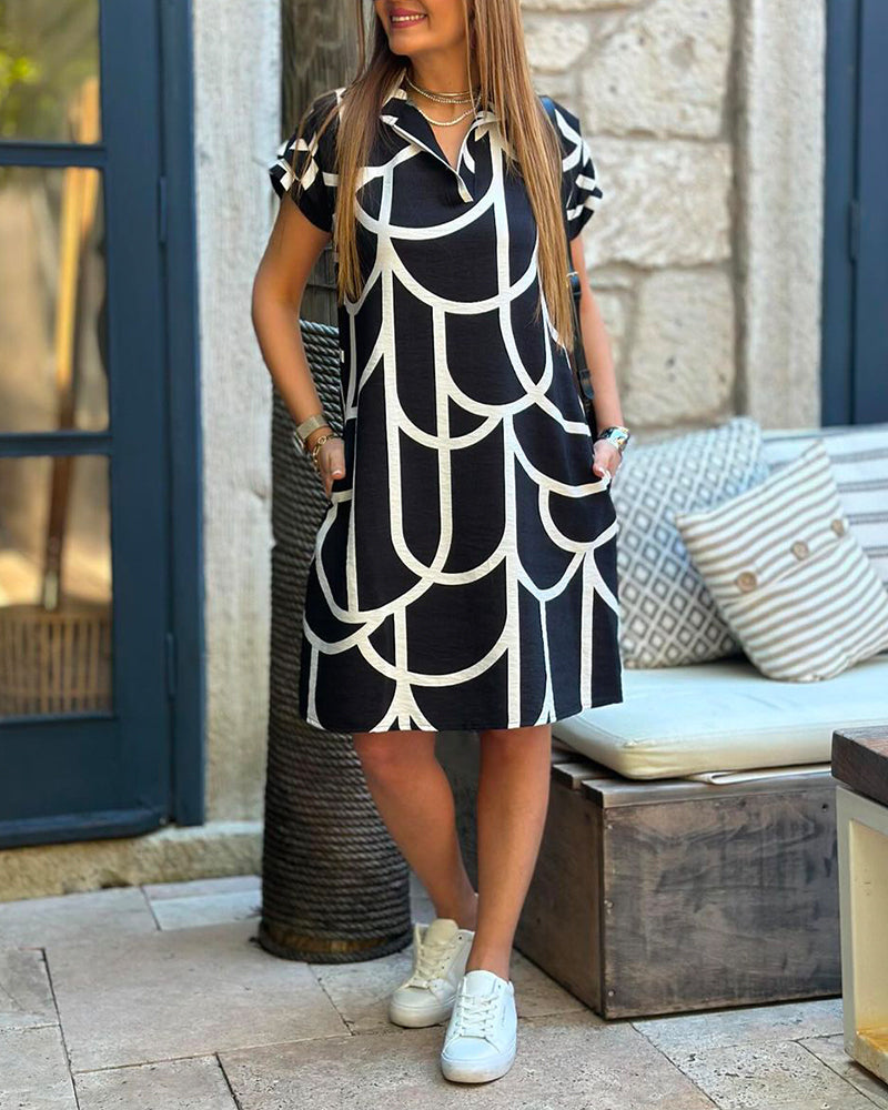 Robe Polo à Motif Géométrique Briar™
