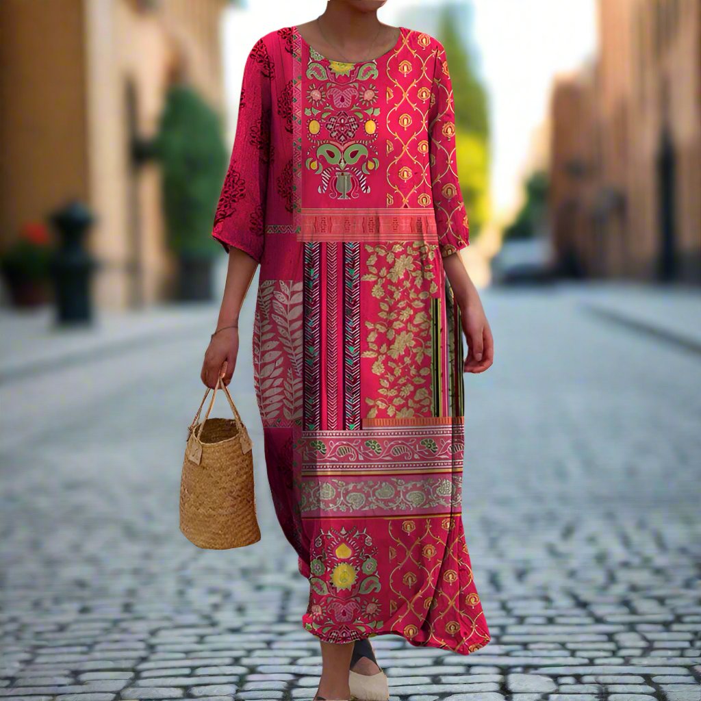 Adeline™ - Robe Ethnique Fluide