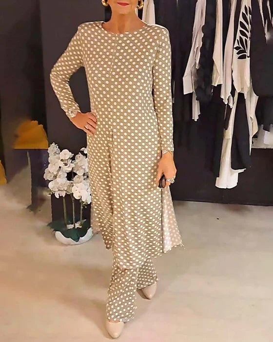 LILIANA | Ensemble Deux Pièces à Pois pour un Style Décontracté et Estival Élégant