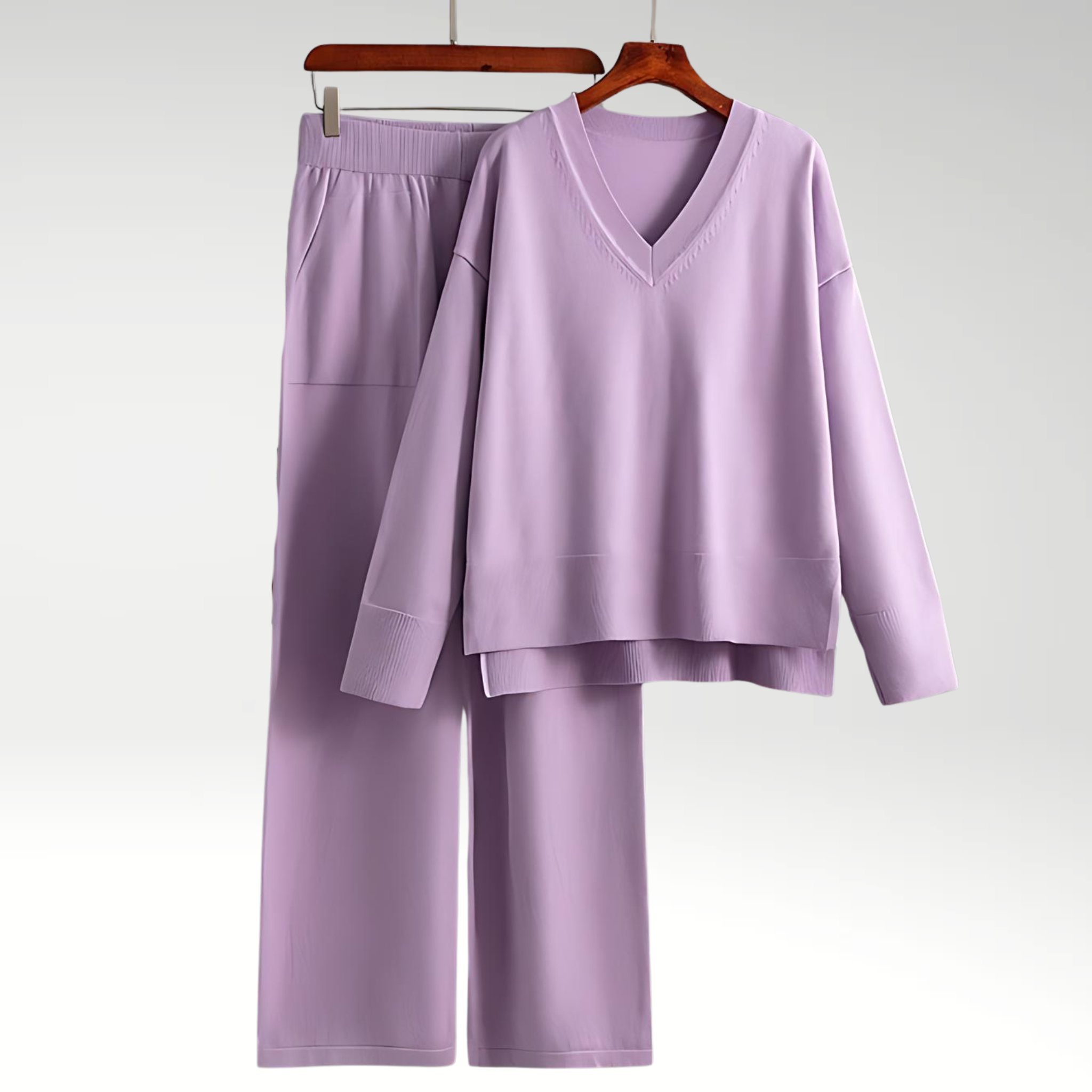 Luxe Ensemble deux pièces col V