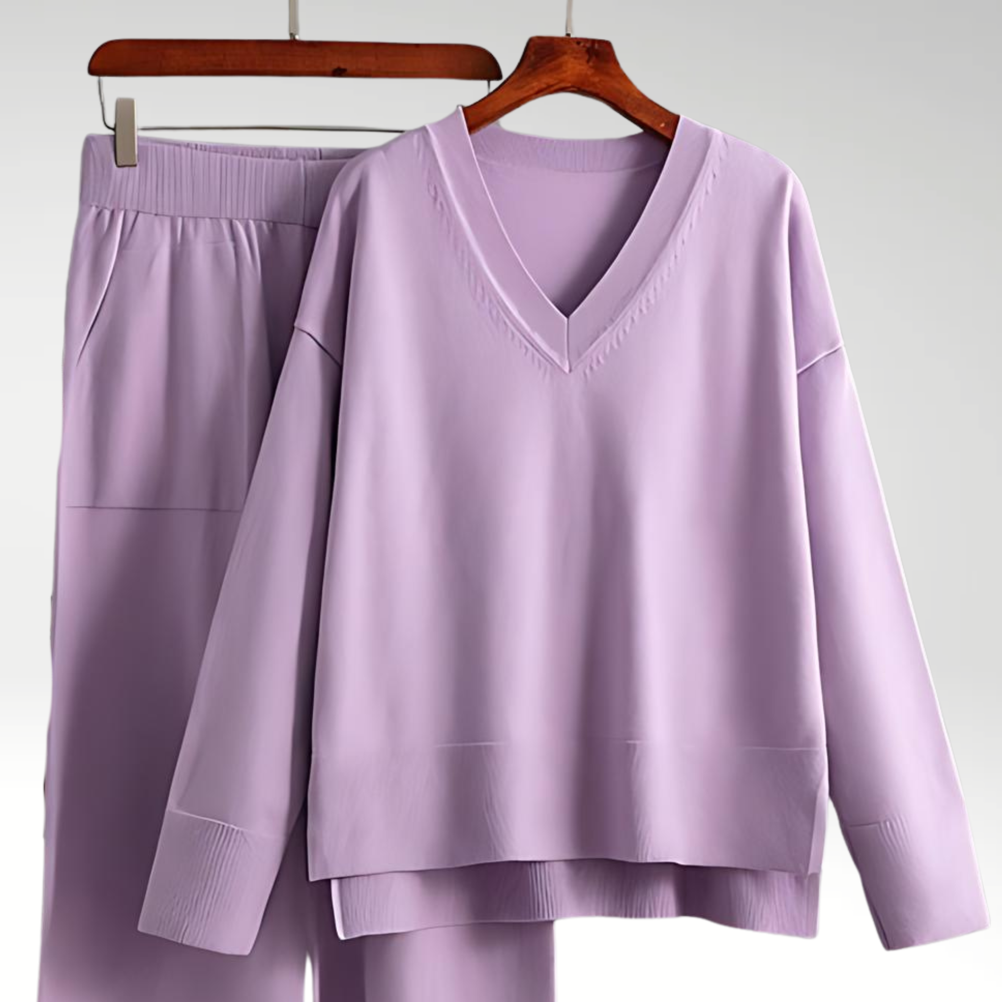Luxe Ensemble deux pièces col V