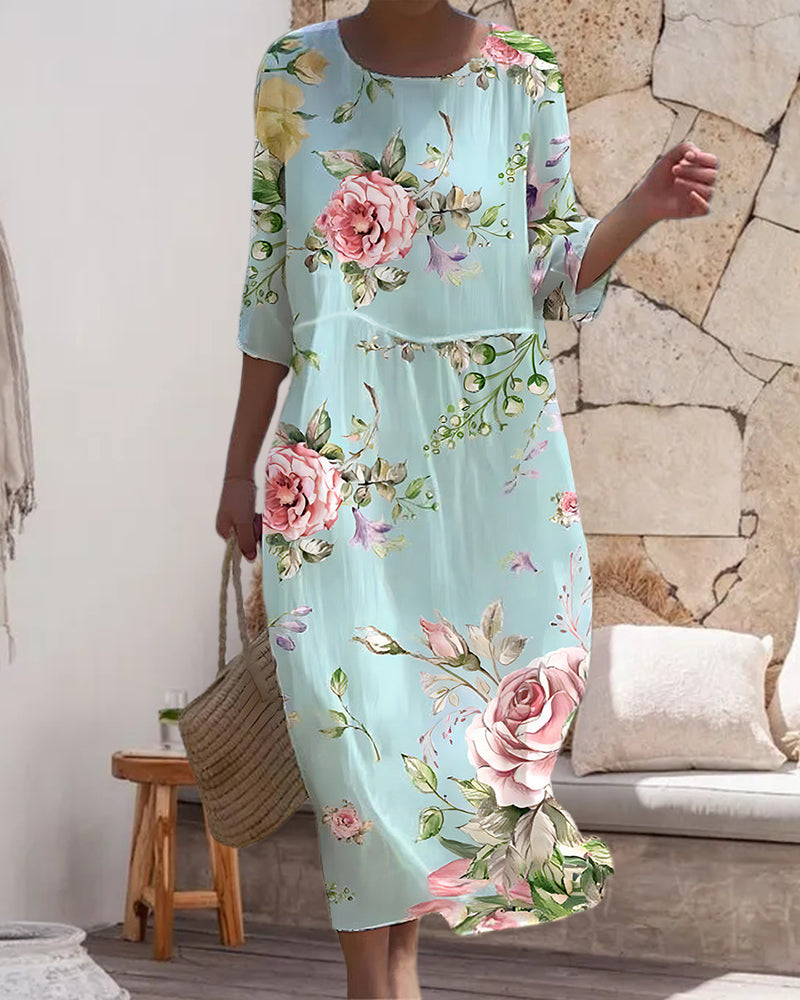 Mara™ | Élégante Robe à Fleurs