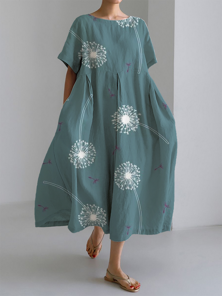 GABRIELLA | Robe Maxi d'Été Pissenlit