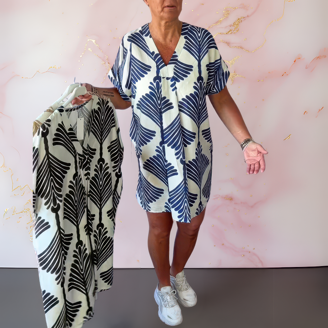 Elea™ | Robe imprimée à décolleté en V