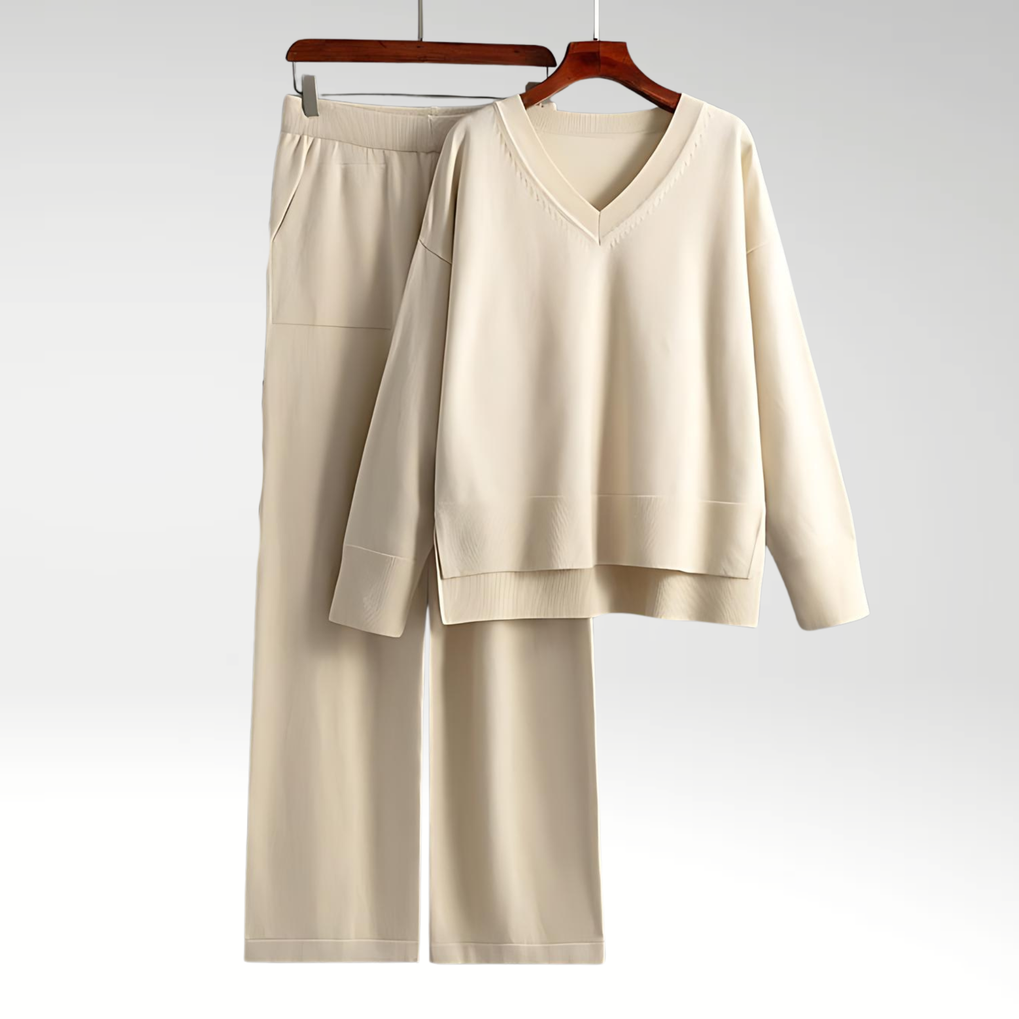 Luxe Ensemble deux pièces col V