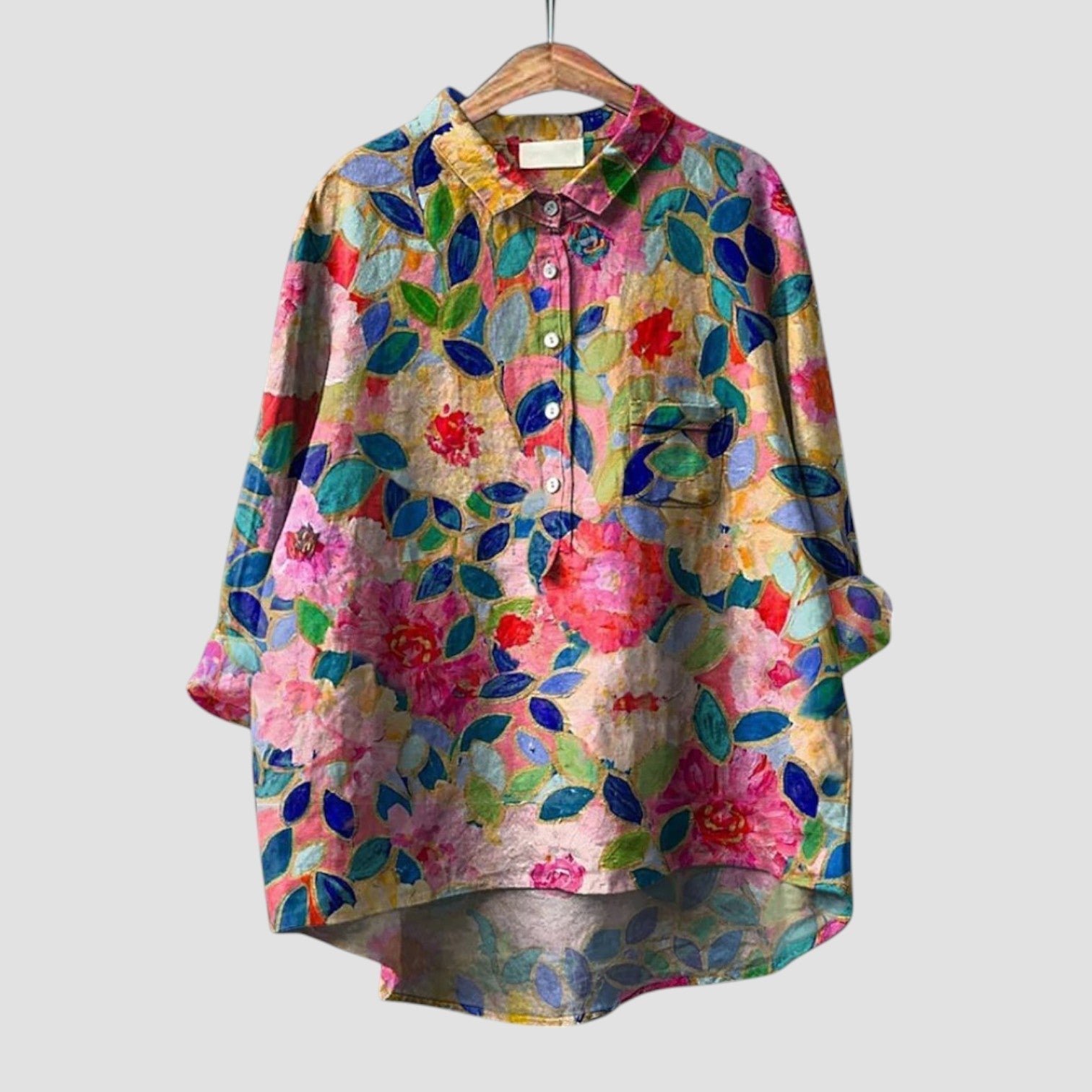 ZÉLIA | Chemise Florale Élégante et Confortable