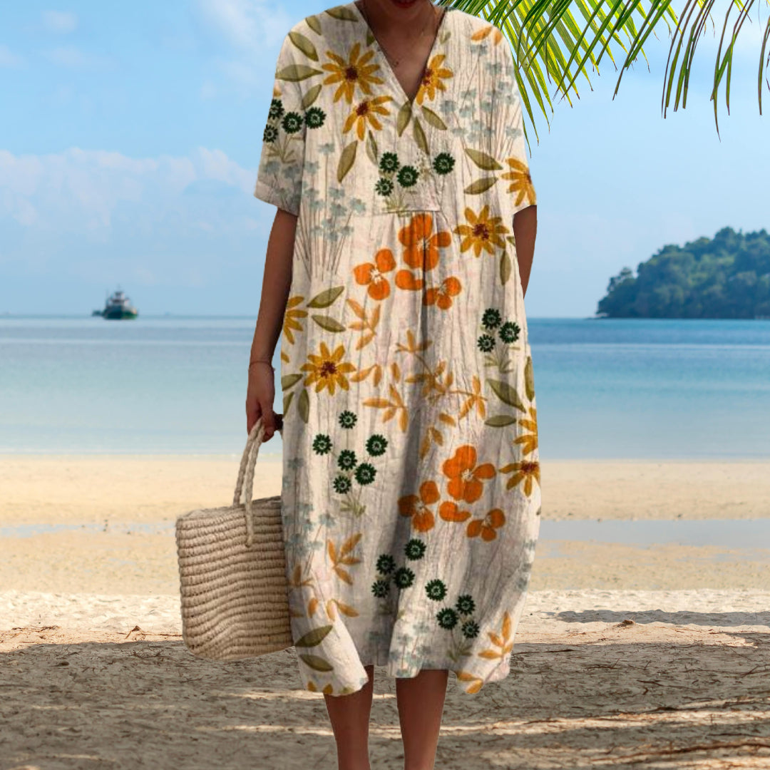 Melissa | Élégante Robe à Fleurs