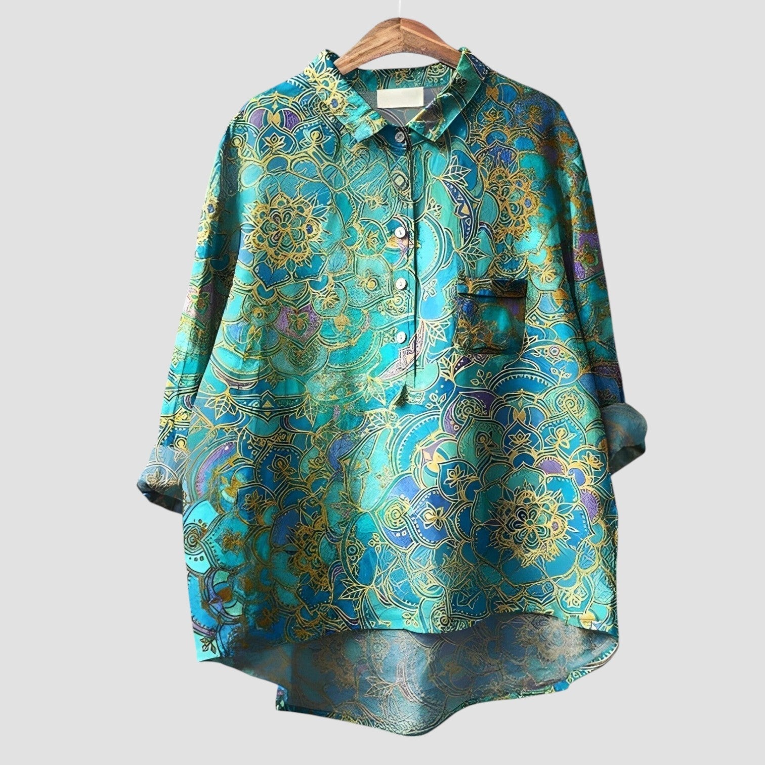 GABRIELLA | Élégante Chemise Graphique Polyvalente