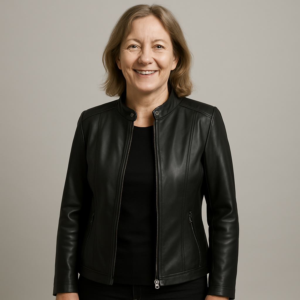 Ludmila | Élégante Veste en Cuir
