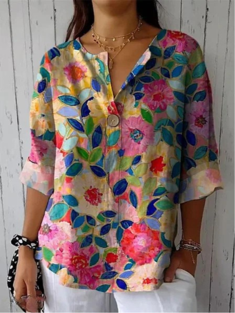 Arlene | Élégante blouse à motif floral