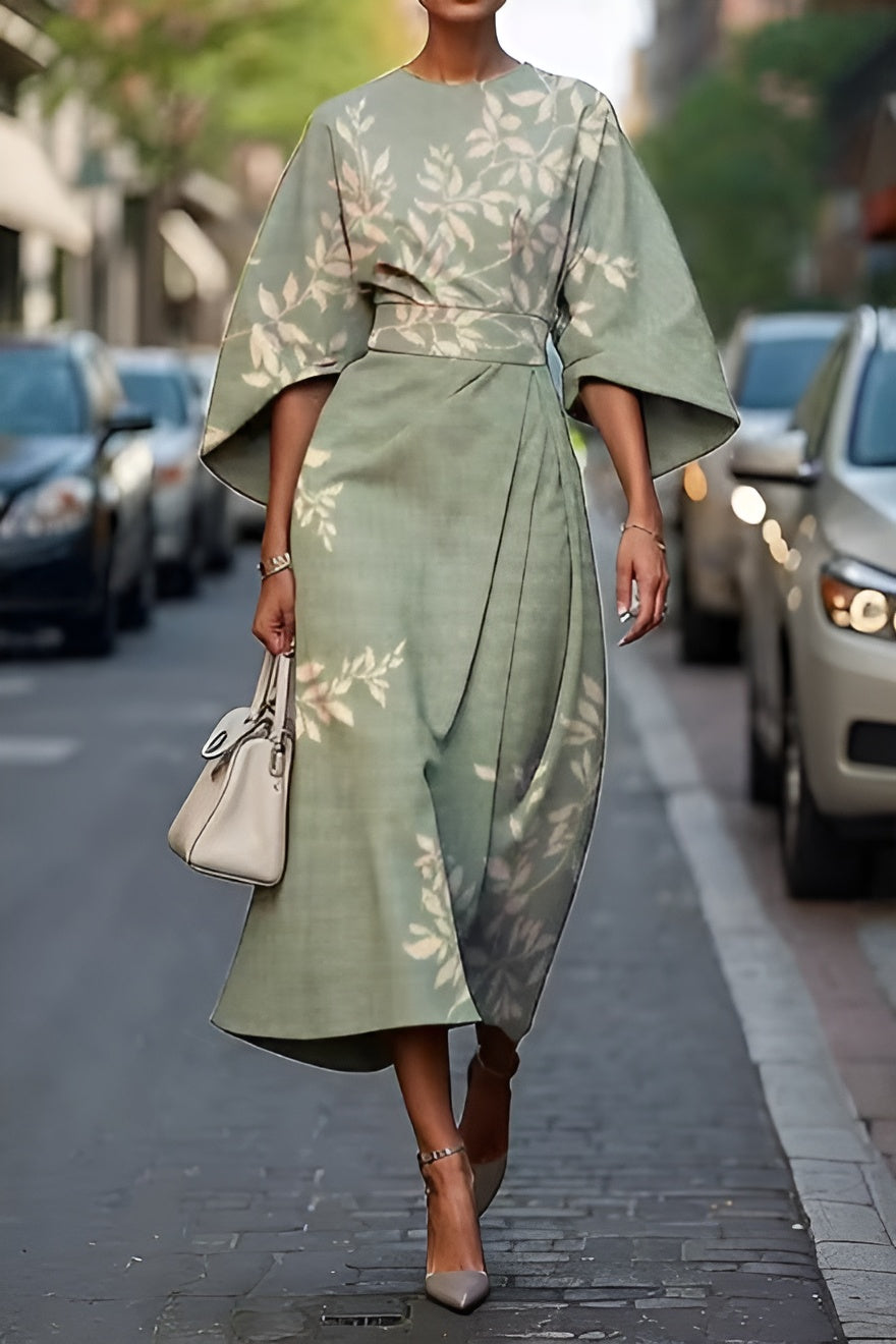 Elin ™ Robe Longue Femme - Élégance Florale pour un Confort au Quotidien