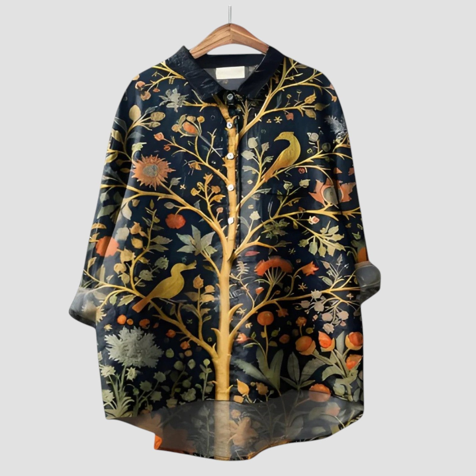 ALMA | Chemise Oversize Imprimée Forêt Enchantée