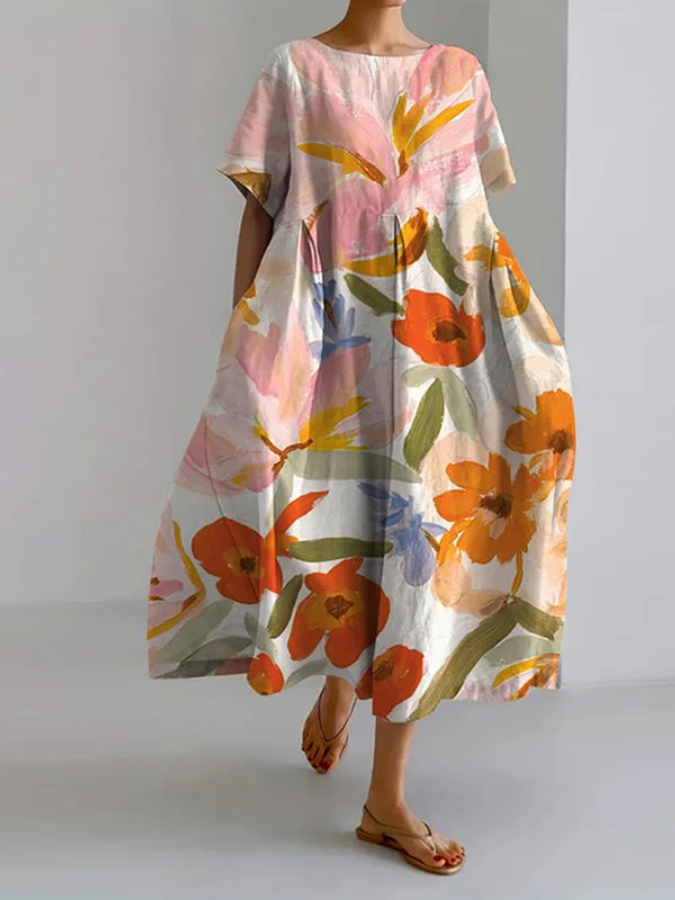 VALENTINA | Robe Fleurie d'Été