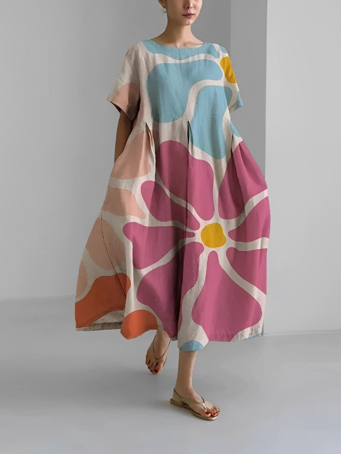 VALENTINA | Robe Fleurie d'Été