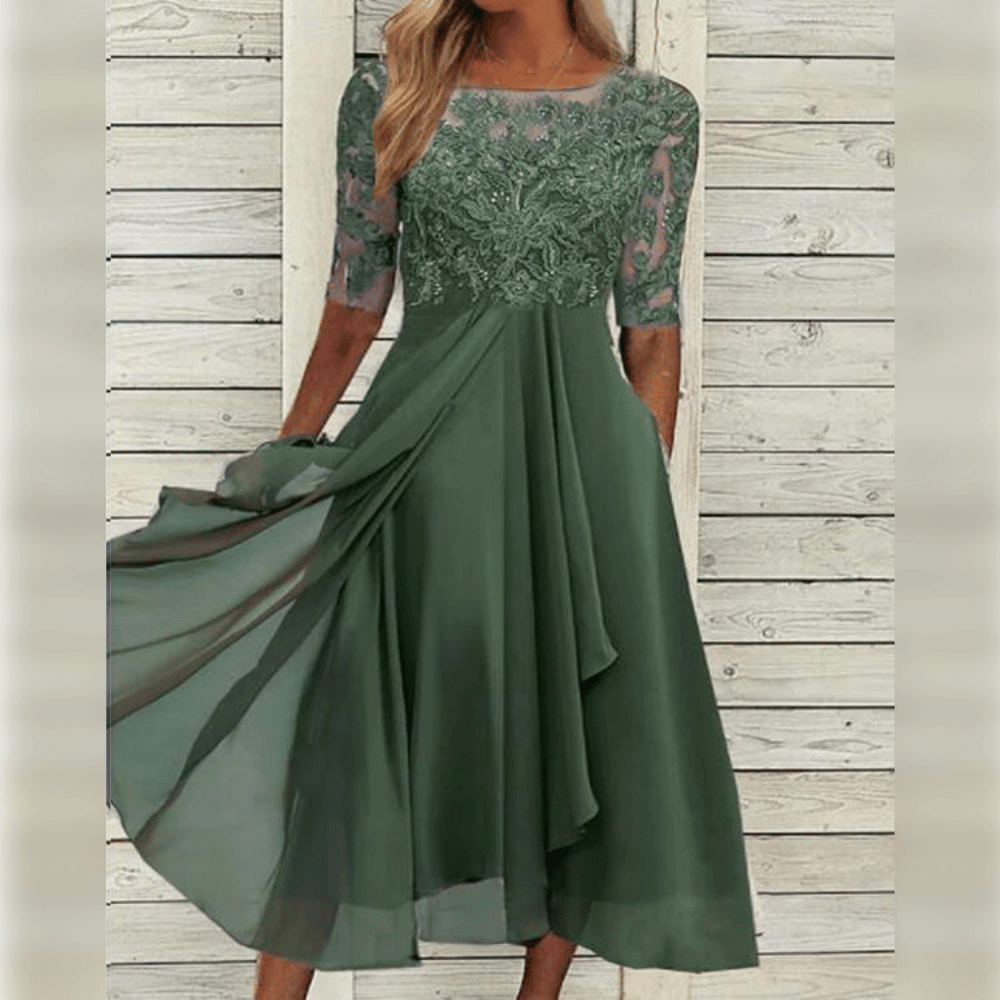 Ellinor™ Élégante Robe Femme - Dentelle Chic Pour Toutes Les Occasions