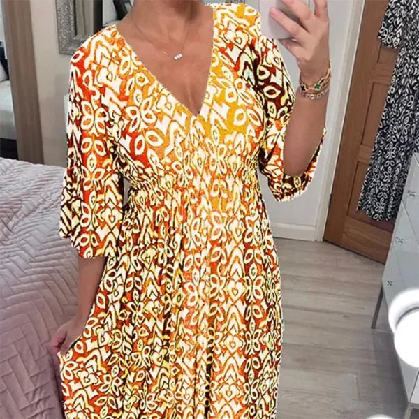 Camille – robe à volant fleurie